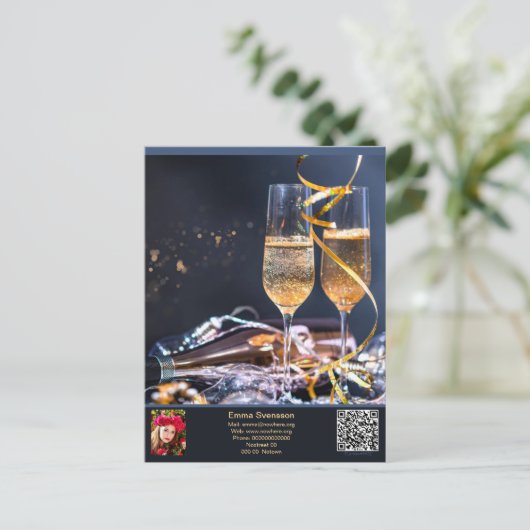 Vykort — Connect, Party Postkarte (Stehend Vorderseite)