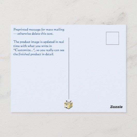 Vykort — Connect, Party Postkarte (Rückseite)