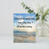 Vykort — Frihet Postkarte (Stehend Vorderseite)