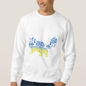 Vyshyvanka Cat Sweatshirt (Vorderseite)