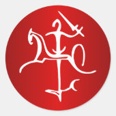 Vytis Lietuva Runder Aufkleber (Vorderseite)