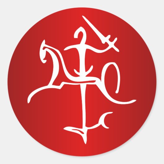 Vytis Lietuva Runder Aufkleber (Vorderseite)