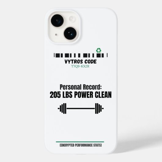 VYTROS "Encrypted Performance Stats" iPhone Case (Rückseite)
