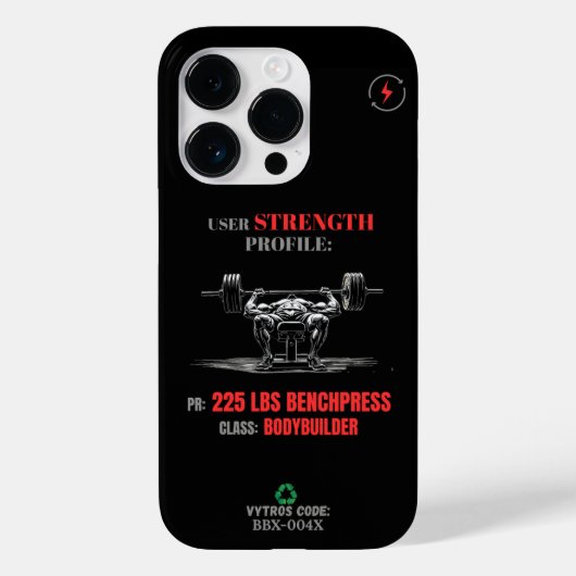VYTROS "Strength Profile" iPhone 14 Fall Case-Mate iPhone Hülle (Rückseite)
