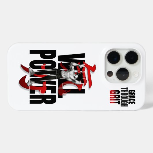 VYTROS "WILLPOWER" Training Motivation Case-Mate iPhone Hülle (Rückseite (Horizontal))