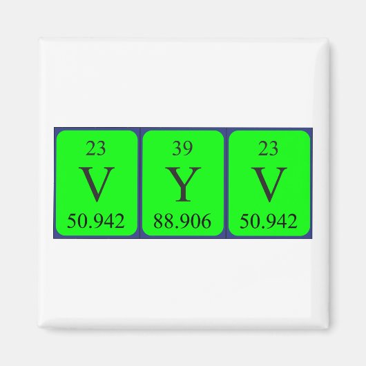 Vyv-Periodenmagnet Magnet (Vorne)