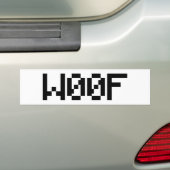 W00F [Leetspeak Animal Sounds] Autoaufkleber (Auf Auto)