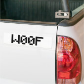 W00F [Leetspeak Animal Sounds] Autoaufkleber (Auf Lkw)