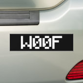 W00F [Leetspeak Animal Sounds] Autoaufkleber (Auf Auto)