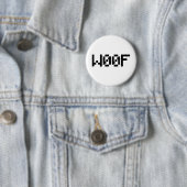 W00F [Leetspeak Animal Sounds] Button (Beispiel)