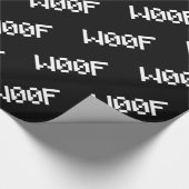 W00F [Leetspeak Animal Sounds] Geschenkpapier (Ecke)