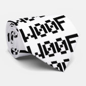W00F [Leetspeak Animal Sounds] Krawatte (Gerollt)