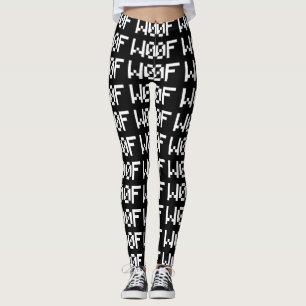 W00F [Leetspeak Animal Sounds] Leggings