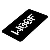 W00F [Leetspeak Animal Sounds] Magnet (Linke Seite)