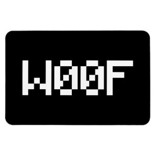 W00F [Leetspeak Animal Sounds] Magnet