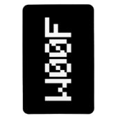 W00F [Leetspeak Animal Sounds] Magnet (Vertikal)
