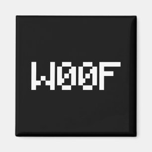 W00F [Leetspeak Animal Sounds] Magnet