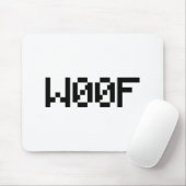 W00F [Leetspeak Animal Sounds] Mousepad (Mit Mouse)