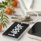 W00F [Leetspeak Animal Sounds] Schlüsselanhänger (Vorderseite rechts)