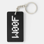 W00F [Leetspeak Animal Sounds] Schlüsselanhänger (Rückseite)