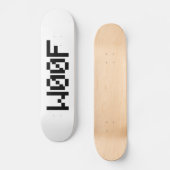 W00F [Leetspeak Animal Sounds] Skateboard (Vorderseite)