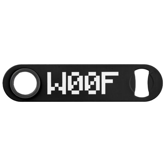 W00F [Leetspeak Animal Sounds] Speed Flaschenöffner (Vorderseite (Horizontal))