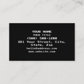 W00F [Leetspeak Animal Sounds] Visitenkarte (Rückseite)