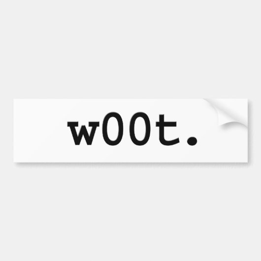 w00t. autoaufkleber (Vorne)