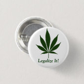 W01 legalisieren es! Knopf Button (Vorne & Hinten)