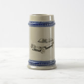 W126 Mercedes Stein Bierglas (Mittel)