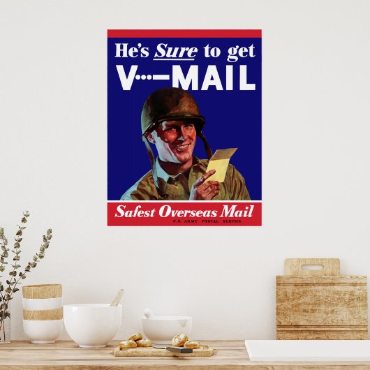 W2 Army V-Mail Poster (Küche)