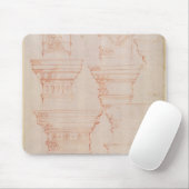 W.18v Studie der Spaltenkapitalien Mousepad (Mit Mouse)