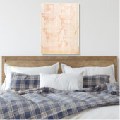 W.18v Studie über die Hauptstädte der Kolumne Leinwanddruck (Insitu (Schlafzimmer))