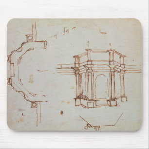 W.24r Architekturskizze Mousepad