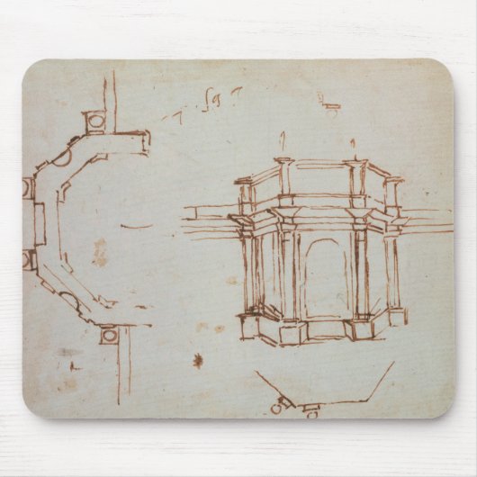 W.24r Architekturskizze Mousepad (Vorne)