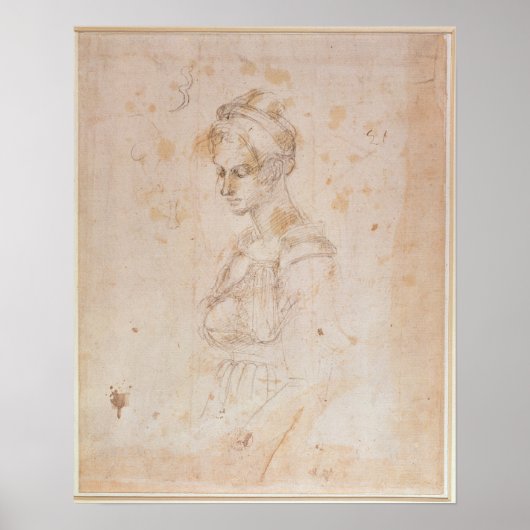 W.41 Skizze einer Frau Poster (Vorne)