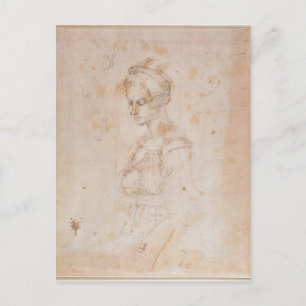 W.41 Skizze einer Frau Postkarte