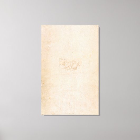 W.54 Studie eines Drachen Leinwanddruck (Vorderseite)