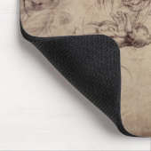 W.61v männliche Zahl Studien Mousepad (Ecke)