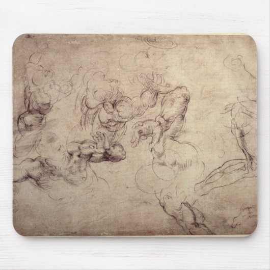 W.61v männliche Zahl Studien Mousepad (Vorne)