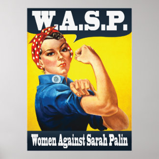 W.A.S.P. - Frauen gegen Sarah Palin Poster