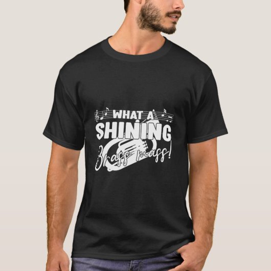 W A Shining Brass Mass Bariton-Bassspieler T-Shirt (Vorderseite)