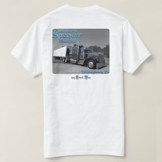 W.A. Spencer Trucking #1 (Logofront) T-Shirt (Design Rückseite)