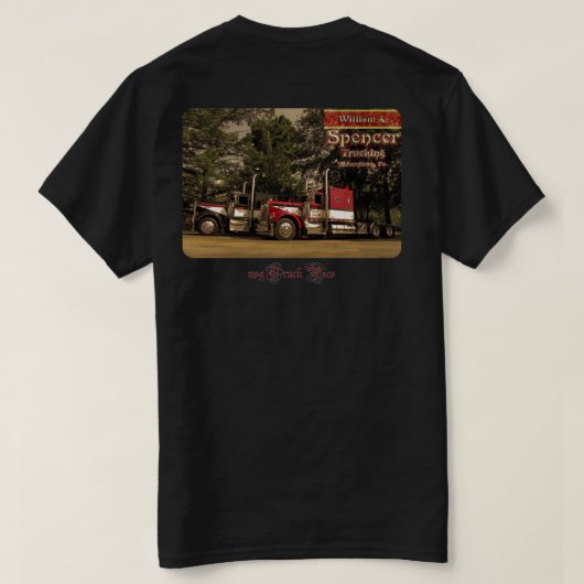 W.A. Spencer Trucking #2 (Logofront) T-Shirt (Design Rückseite)
