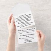 w all in one einladung (Abreißen)