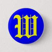 W - ALTES ENGLISCH BUTTON (Vorderseite)