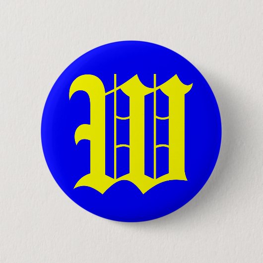 W - ALTES ENGLISCH BUTTON (Vorderseite)