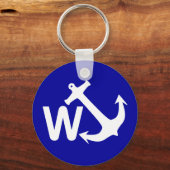 W Anchor Wanchor Joke Funny Gift Schlüsselanhänger (Vorderseite)