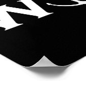 W Anchor Wanker Funny Sailing Poster (Ecke)