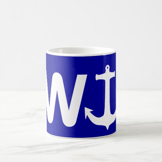 W-Anker Wanchor lustiges Witz-Geschenk Kaffeetasse (Mittel)